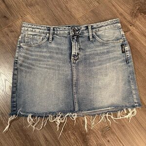 Silver Jeans Francy Skirt raw hem